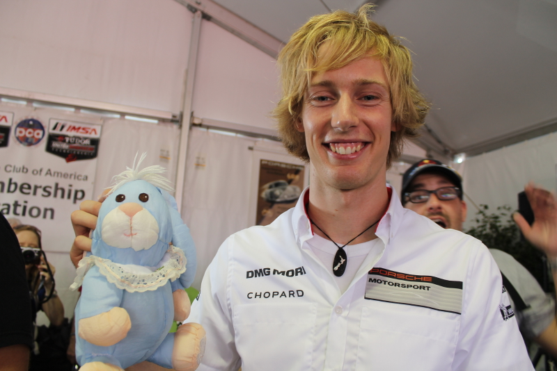 Illustration for article titled Racing Drivers With Easter Bunnies Are The Best Thing Ever